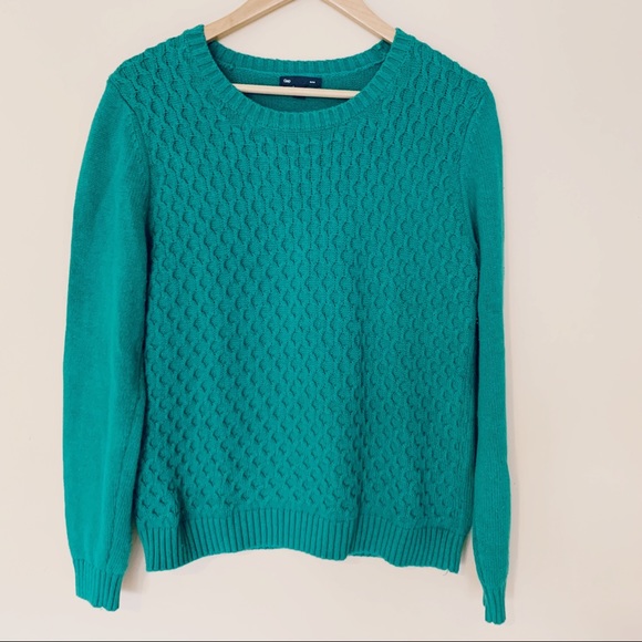 GAP Green Sweater Crew neck - Picture 3 of 7